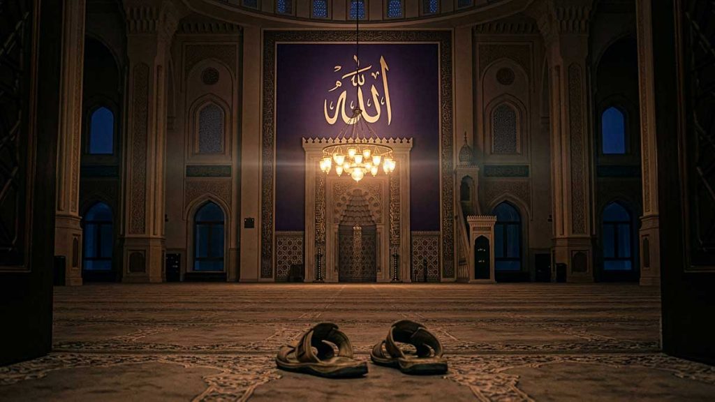 A visual for Dua in Islam reflecting Allah is too generous to return empty hands
