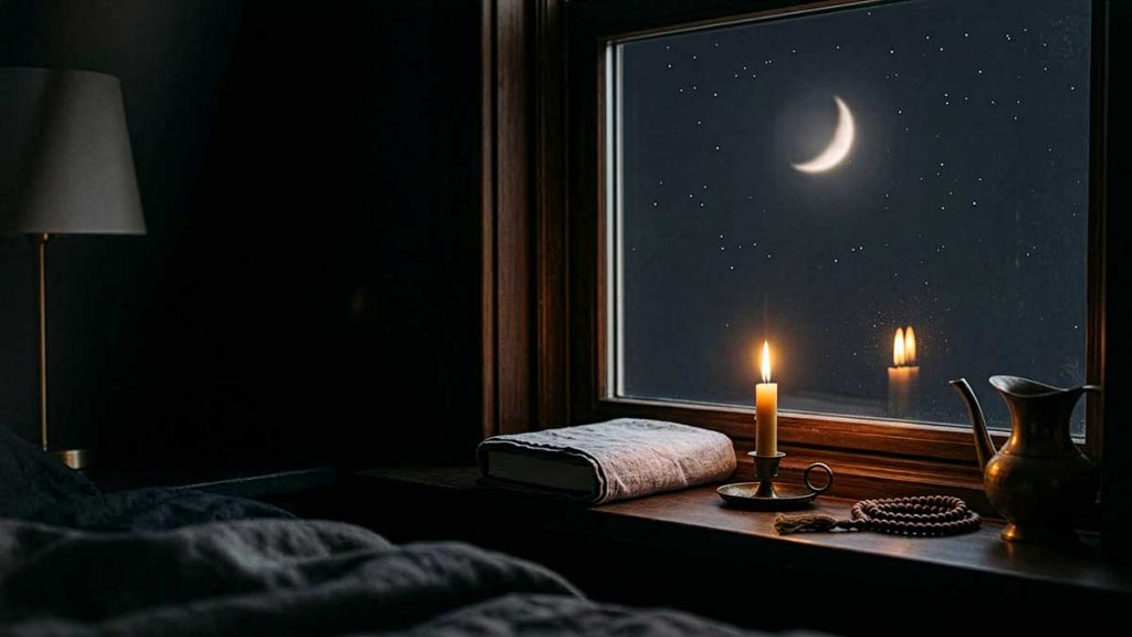 Sleeping in Islam visual inspired by a Quran reflection
