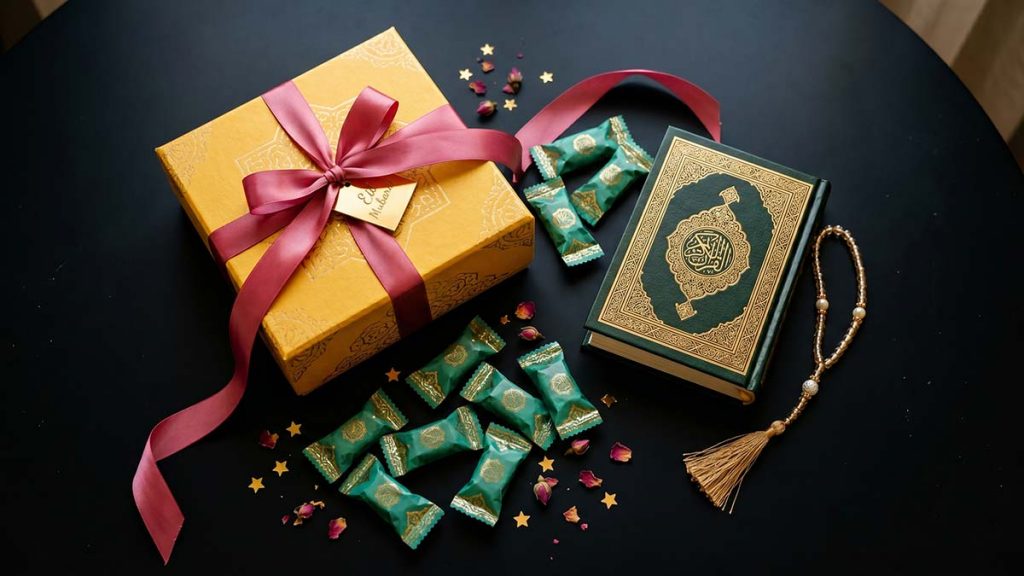 Celebratory gifts and Quran prepared for Circumcision in Islam ceremony