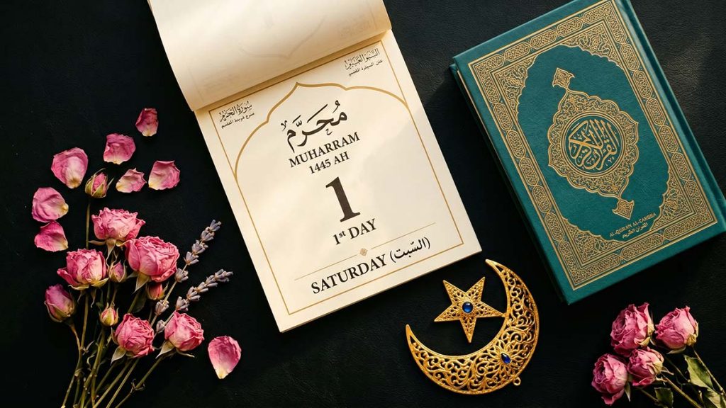 Islamic calendar at 1 Muharram for the Islamic New Year