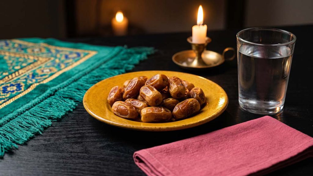 Dates and water for Sunnah voluntary fasting during Islamic Events