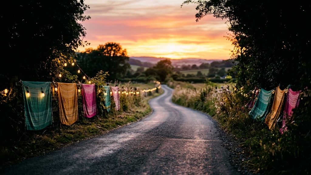 A softly lit road leading gently away toward a bright horizon, evoking the meaning of Allah Hafiz.