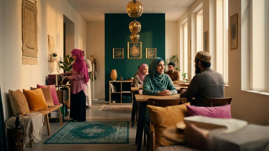 Soft golden light falling across an open, welcoming space, gentle and warm, evoking the meaning of JazakAllahu Khayran.