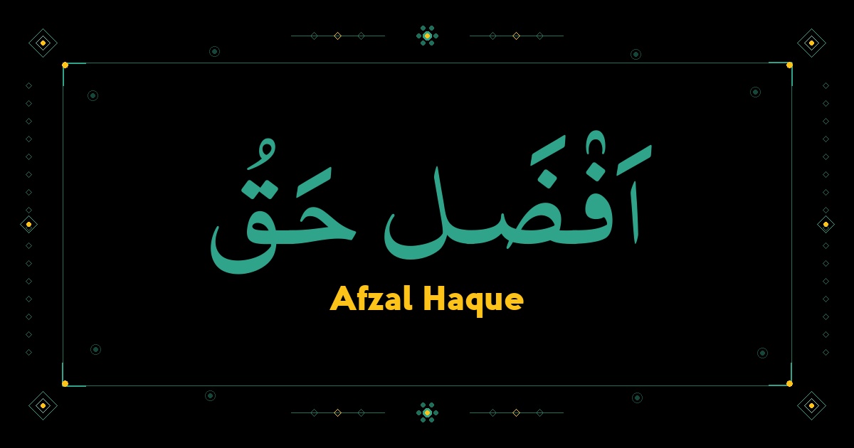 Afzal Haque