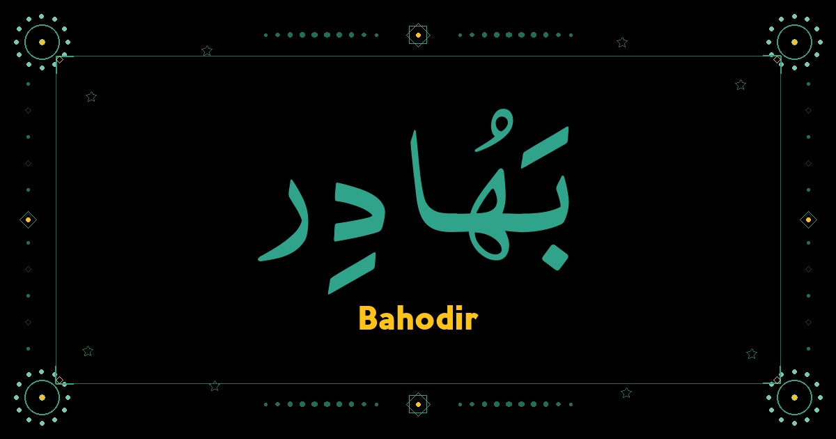 Bahodir