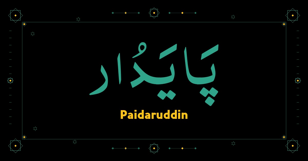 Paidaruddin