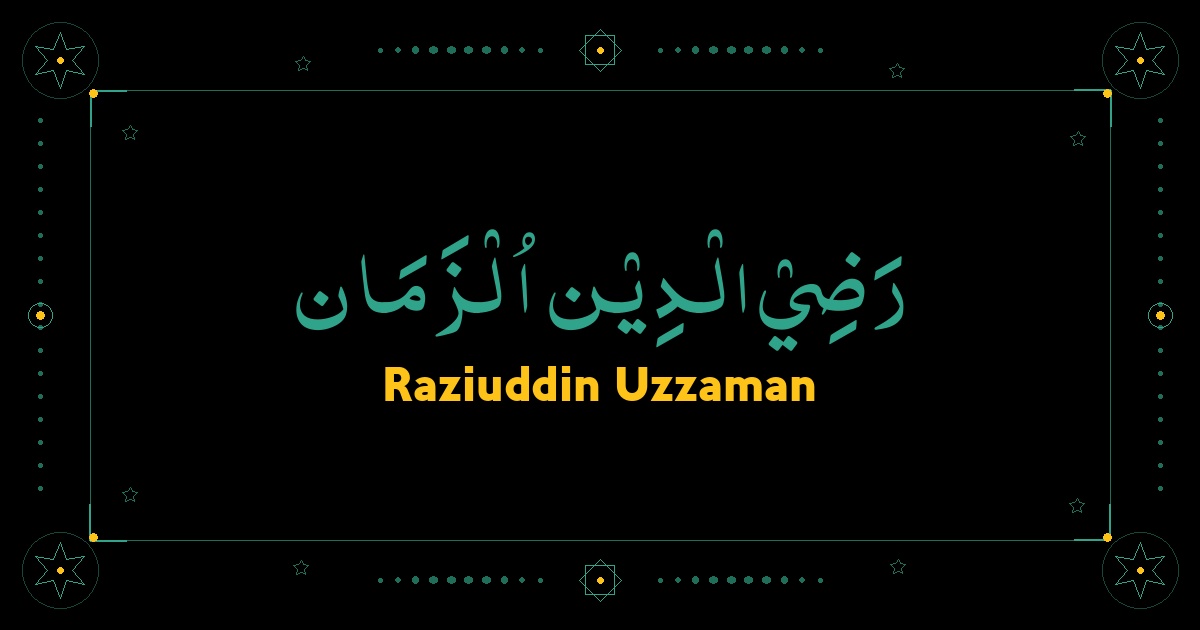 Raziuddin Uzzaman