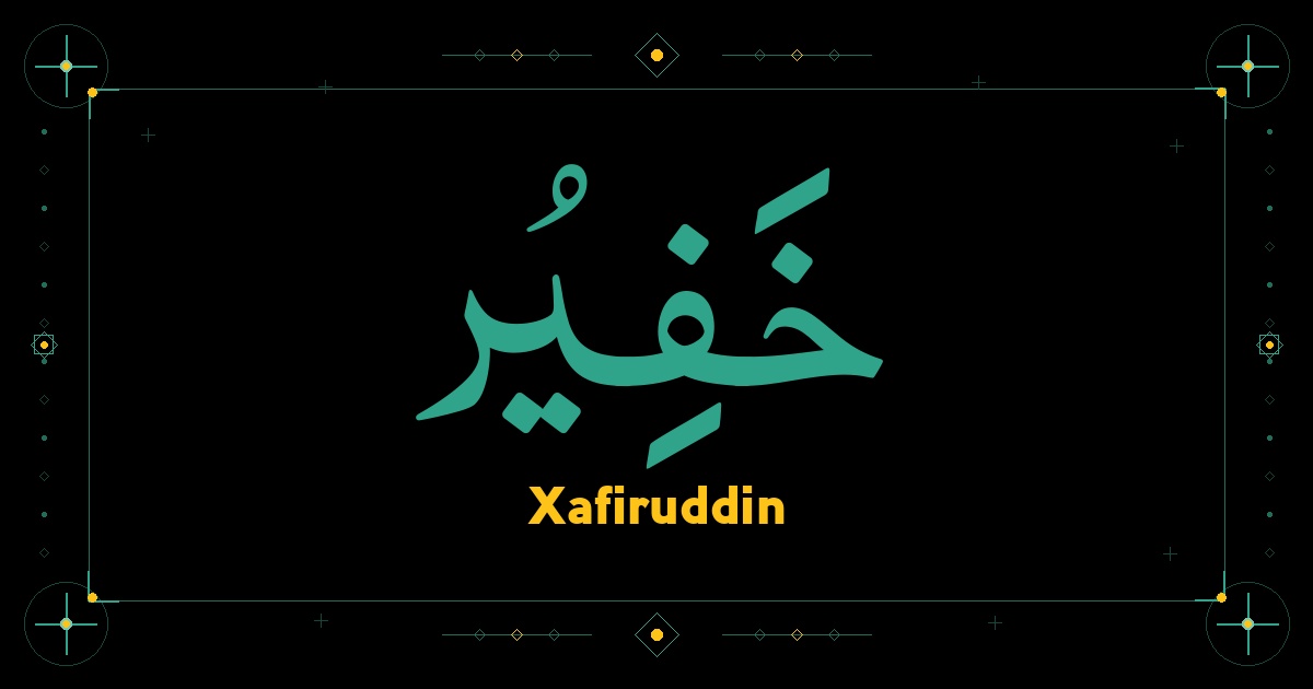 Xafiruddin