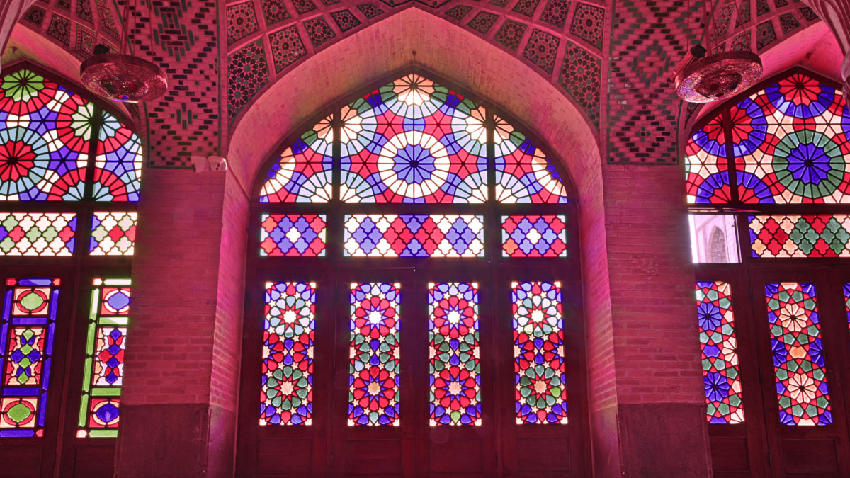 Pink Mosque - Stained-Glass Windows