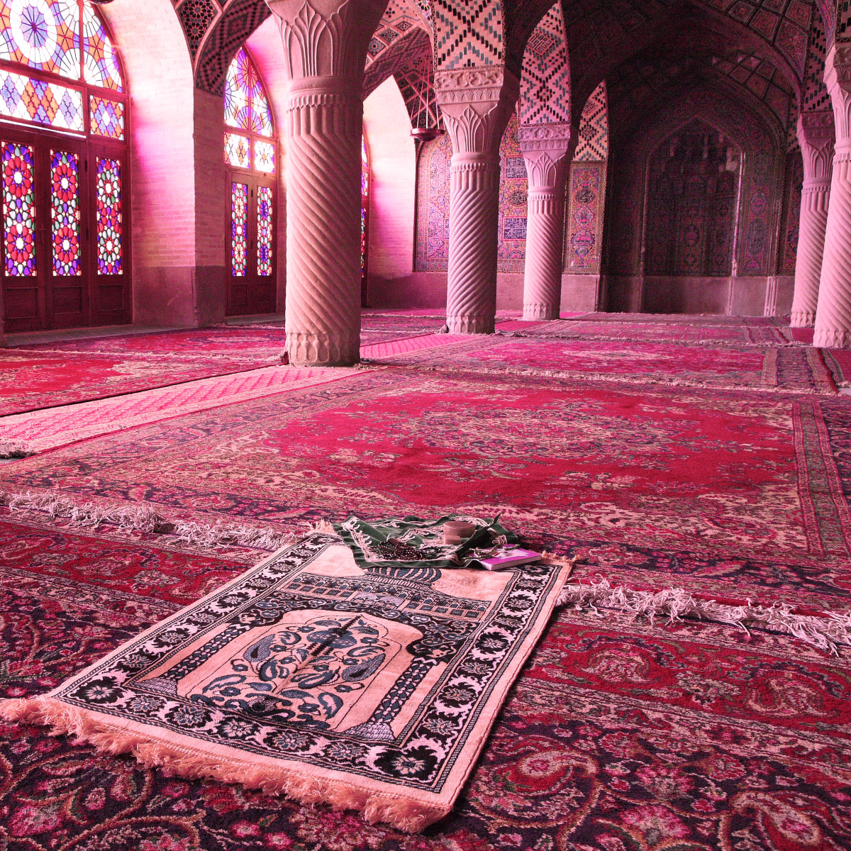 Pink Mosque - Persian Carpets